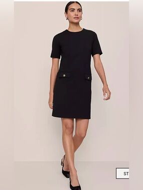 Ann Taylor Button Shift Dress